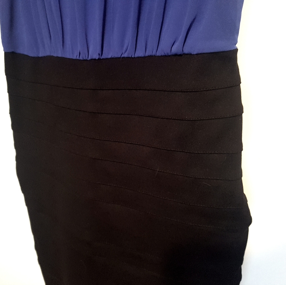 NEW Blue /black fitted dress - Picture 3 of 7